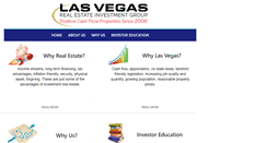 Desktop Screenshot of lasvegasrealestateinvestmentgroup.com